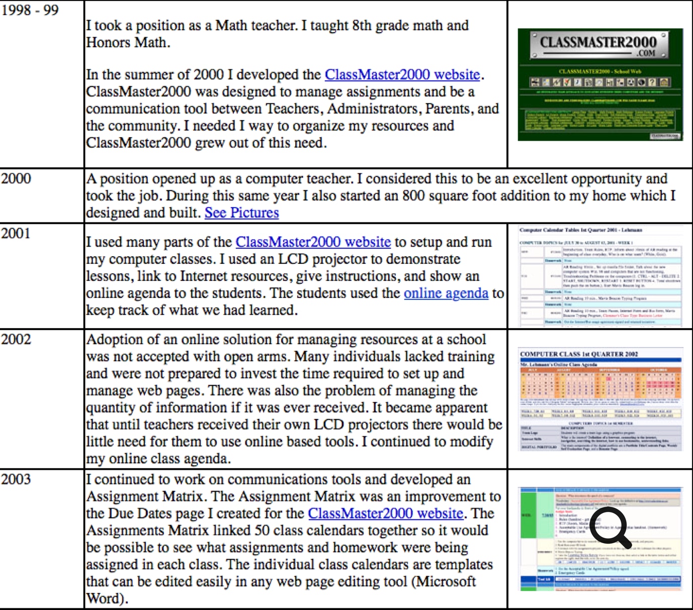 Richard Lehmann Project Timeline 02