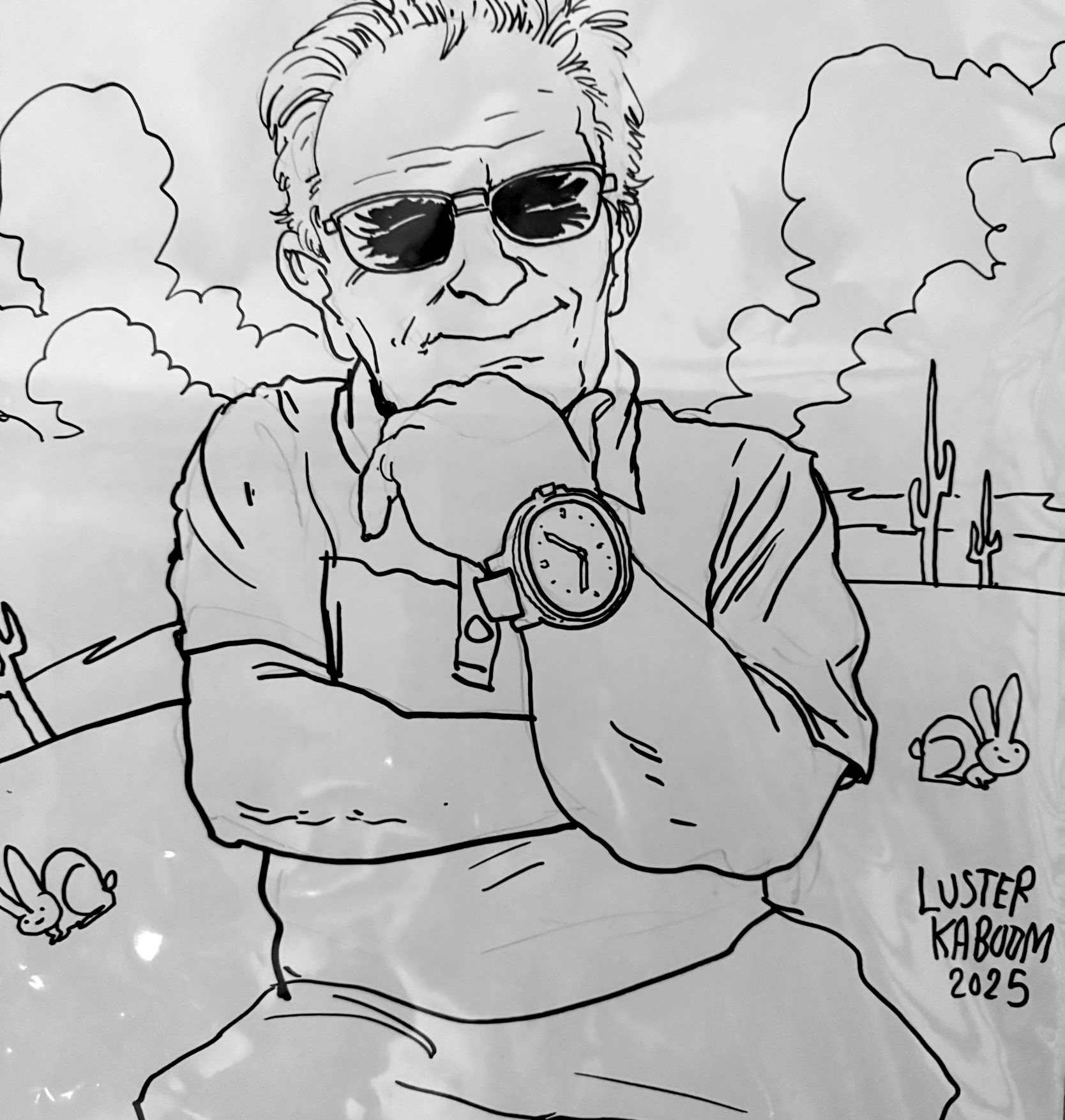 Richard Lehmann Character Drawing by Luster Kaboom